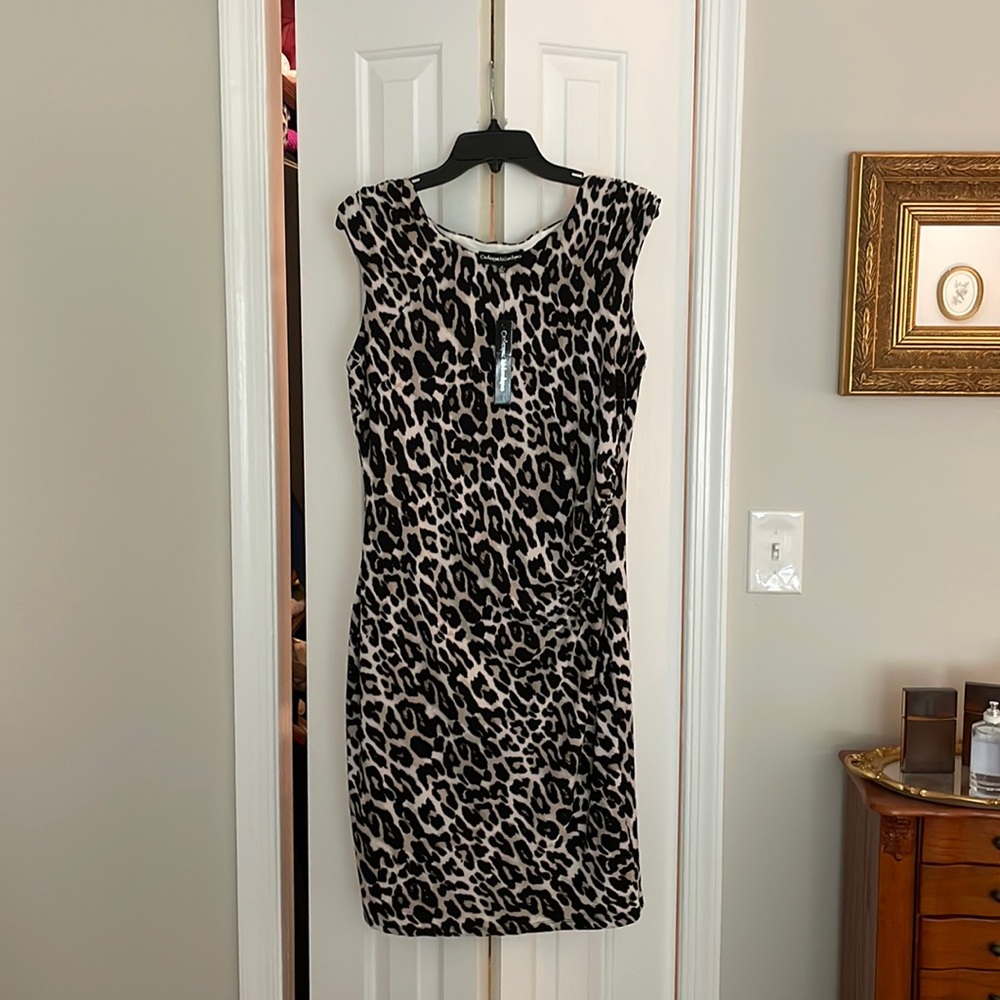 Catherine Maladrino NWT leopard dress size 10